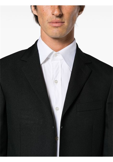 Black open-front twill blazer - men RANDOM IDENTITIES | RAN03J1021